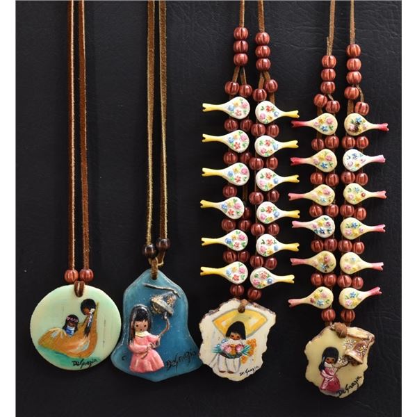 GROUP OF DEGRAZIA NECKLACES