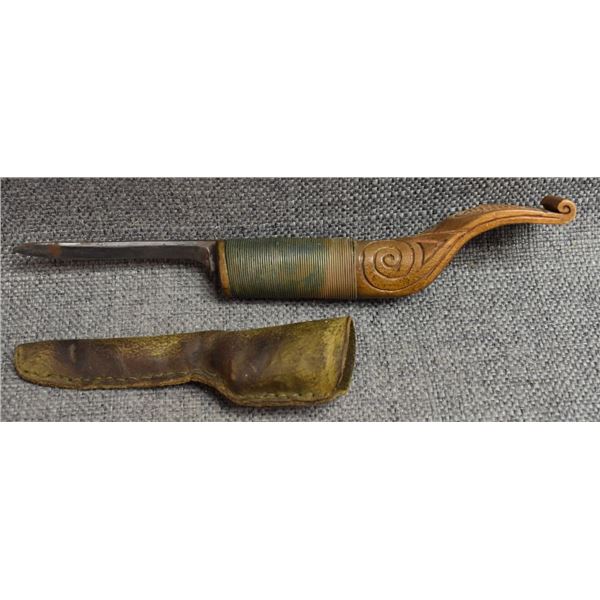 WOODLANDS/CREE INDIAN CROOKED KNIFE