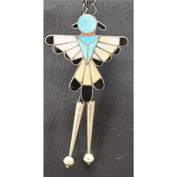 ZUNI INDIAN SILVER BOLO (JC)