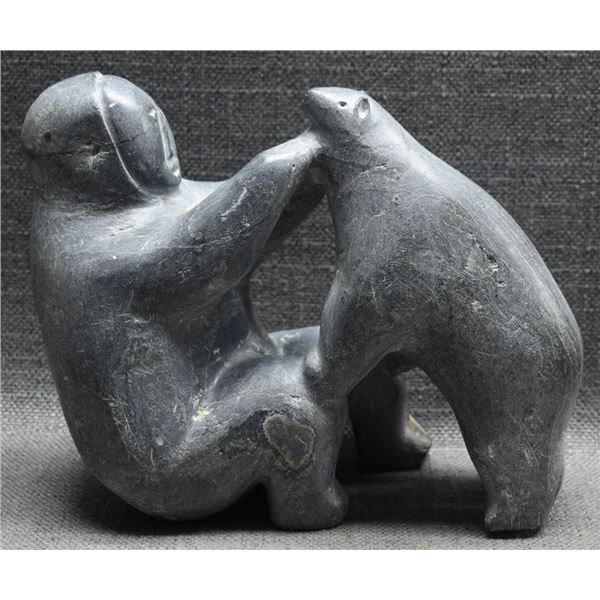 ESKIMO INDIAN STONE CARVING