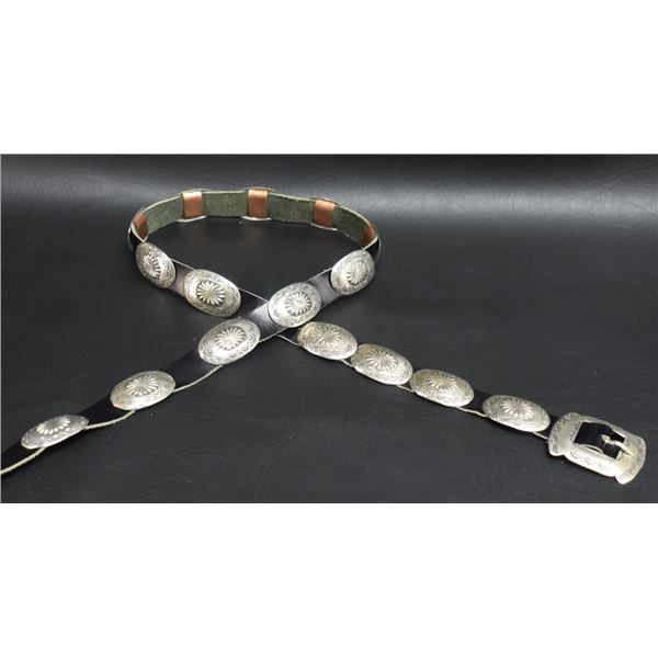 NAVAJO INDIAN CONCHO BELT