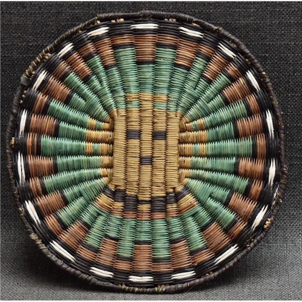 HOPI INDIAN BASKETRY PLAQUE