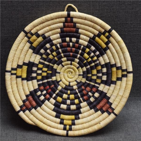 HOPI INDIAN BASKETRY PLAQUE