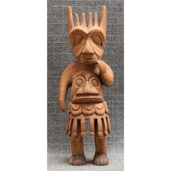 NORTH WEST COAST INDIAN WOODEN FIGURE
