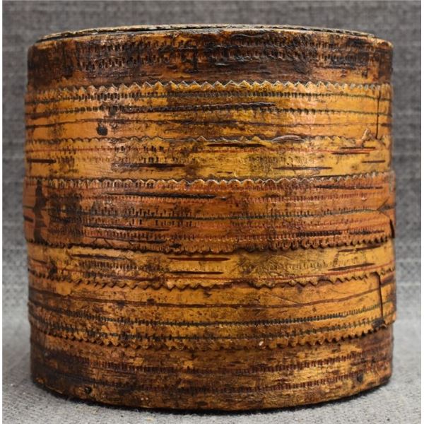 WOODLANDS INDIAN BARK CONTAINER