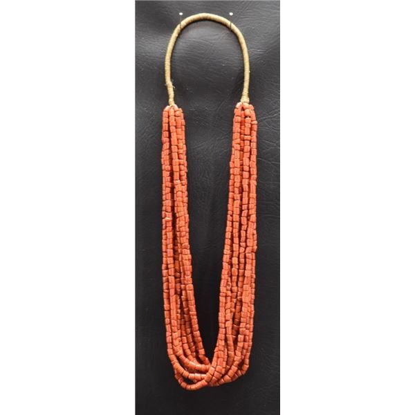 PUEBLO INDIAN CORAL NECKLACE