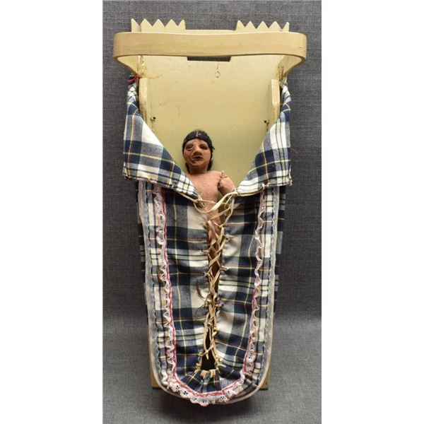 CHIPPEWA INDIAN CRADLE BOARD