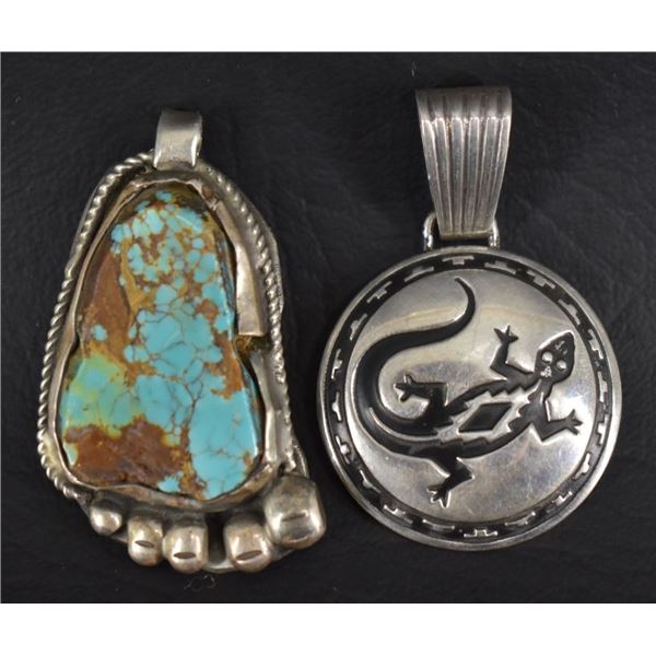 NAVAJO & HOPI INDIAN PENDANTS