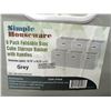 Image 2 : Lot of 2 6-Pack Foldable Storage Cube Bins/Baskets with Handles - Grey