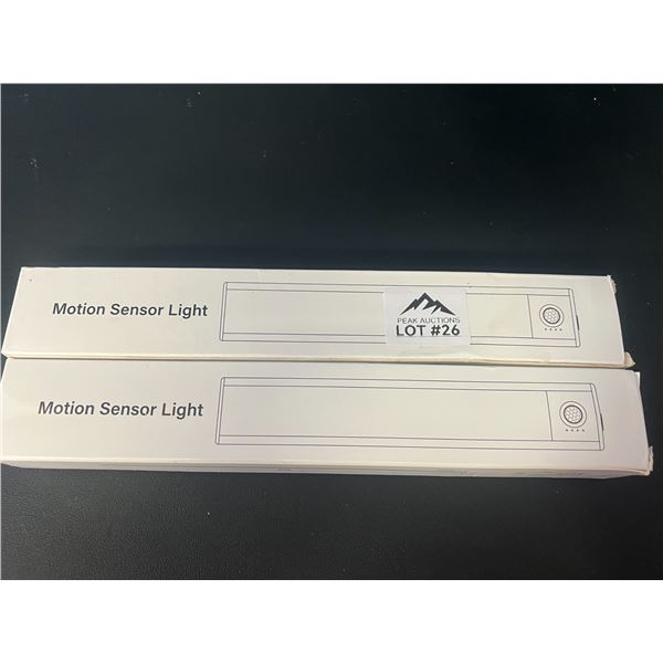 Lot of 2 Packs of Motion Sensor Rechargeable Lights (2pcs per pack)