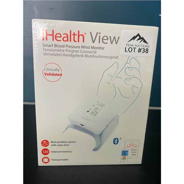 Lot of 1 iHealth View Smart Blood Pressure Wrist Monitor w/ Bluetooth/App Control
