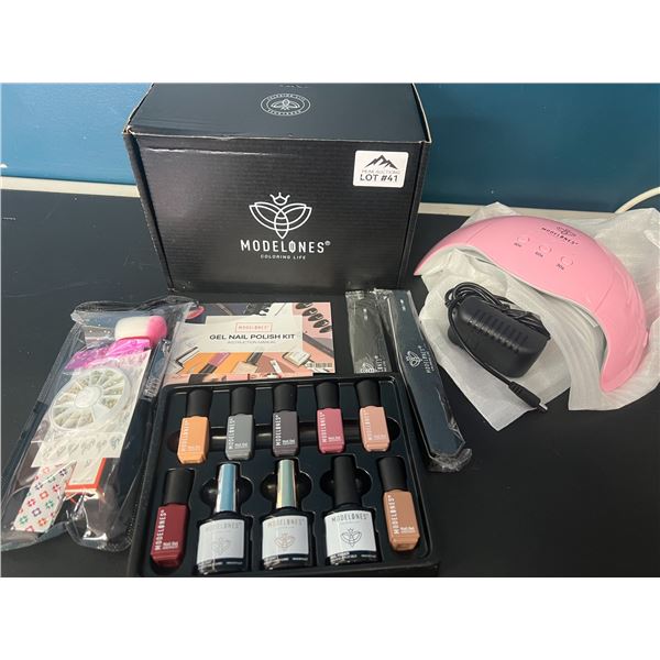 Lot of 1 Modelones Gel Nail Polish Kit w/ UV Lamp