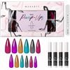 Image 1 : Lot of 3 Packs of Makartt Nail Pump-Ups Long Stiletto Acrylic Press-On Nails