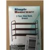 Image 1 : Lot of 1 3-Tier Shoe Rack - Bronze