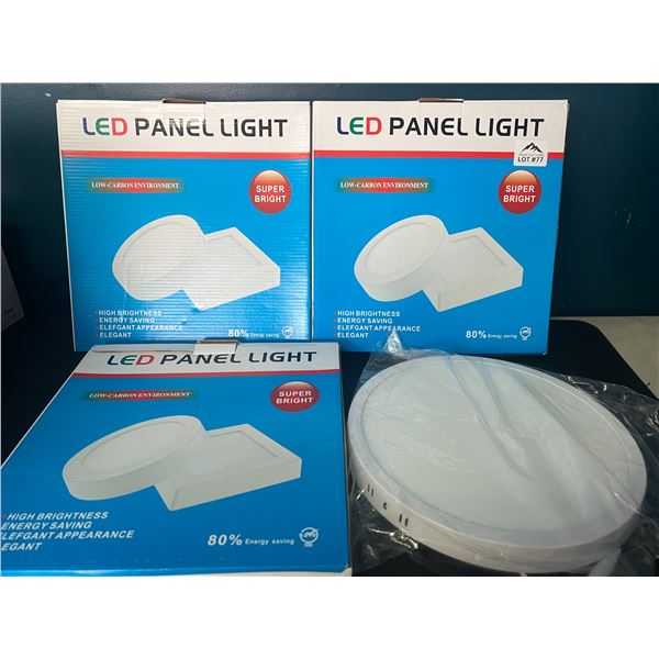 Lot of 3 LED Panel Lights