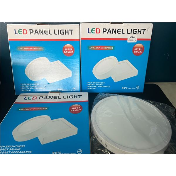 Lot of 3 LED Panel Lights