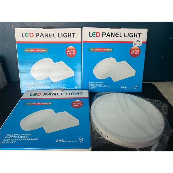 Lot of 3 LED Panel Lights