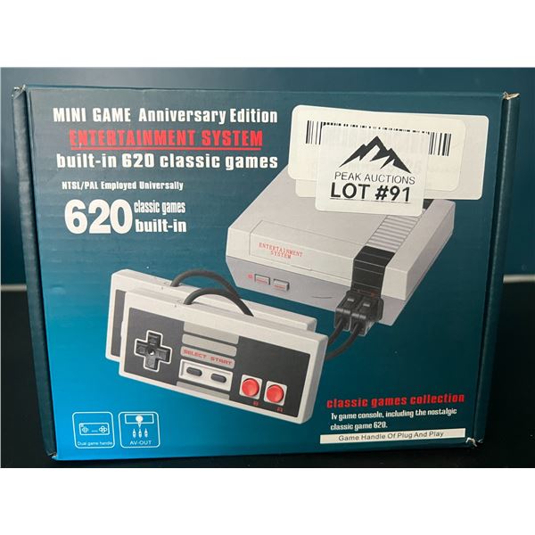 Lot of 1 Mini Game Anniversary Edition Console (620 Classic/Retro Built-In Games)