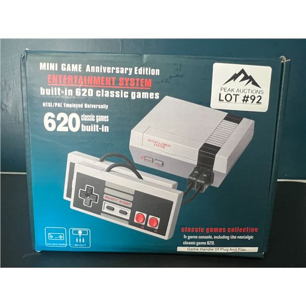 Lot of 1 Mini Game Anniversary Edition Console (620 Classic/Retro Built-In Games)