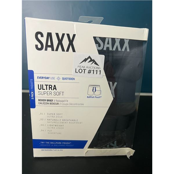 Lot of SAXX Ultra Super Soft - 3 Pack Boxer Briefs - Size XL