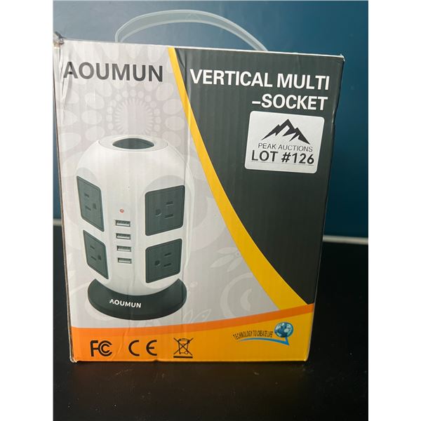 Lot of 1 Vertical Power Strip Tower w/ Multiple Sockets