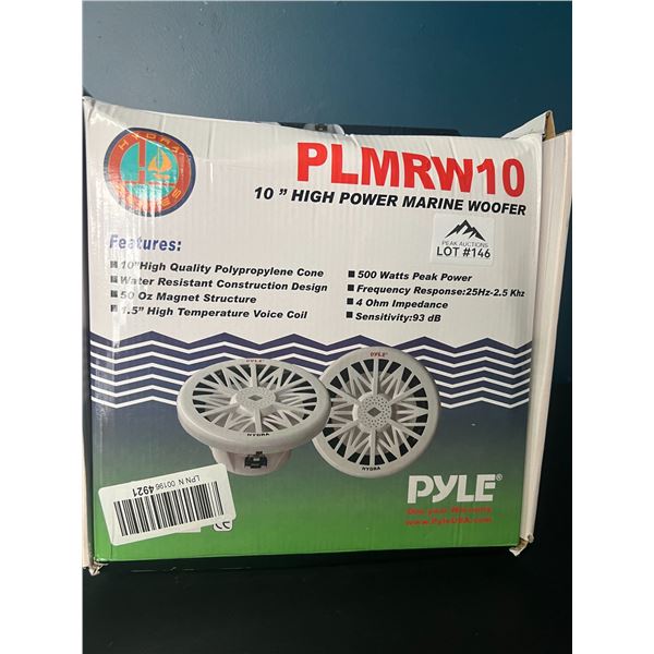 Lot of 1 PYLE 10" High Power Marine Woofer