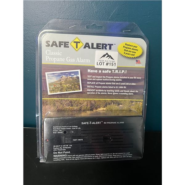 Lot of 1 Safe T Alert Classic RV Propane Gas Alarm