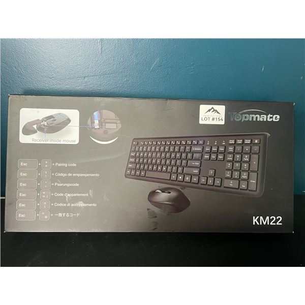 Lot of 1 Topmate Wireless Keyboard & Mouse