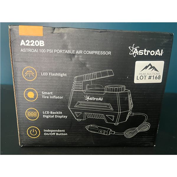 Lot of 1 AstroAI A220B 100PSI Portable Air Compressor