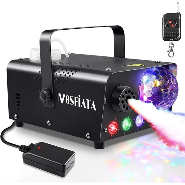 Lot of 1 Mosfiata Fog Machine w/ LED RGB Stage Disco Ball Lights