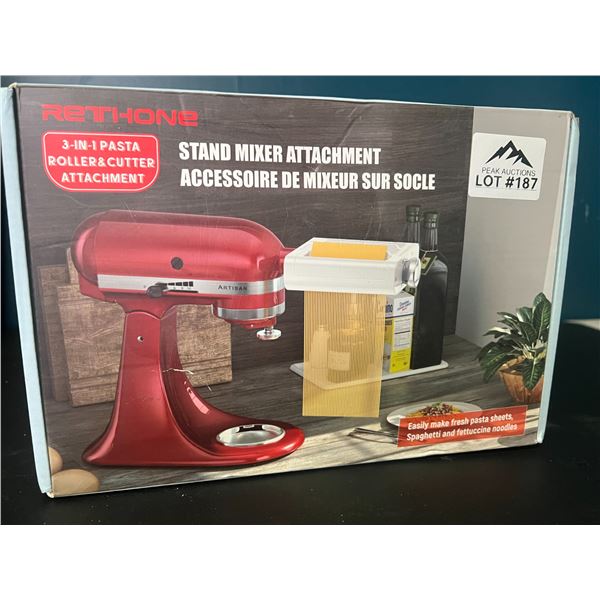 Lot of 1 3-in-1 Pasta Roller & Cutter Stand Mixer Attachment