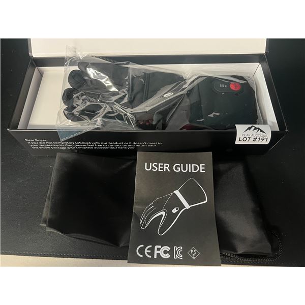 Lot of 1 Pair of Heated Gloves w/ Powerbanks