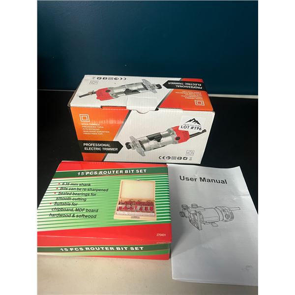 Lot of 1 Professional Electric Wood Trimmer Tool Kit
