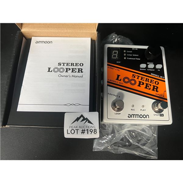 Lot of 1 Ammoon Stereo Looper Guitar Effect Pedal