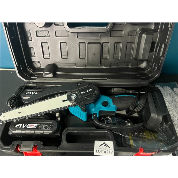 Lot of 1 Rechargeable Electric Chainsaw Tool Set w/  2 Batteries