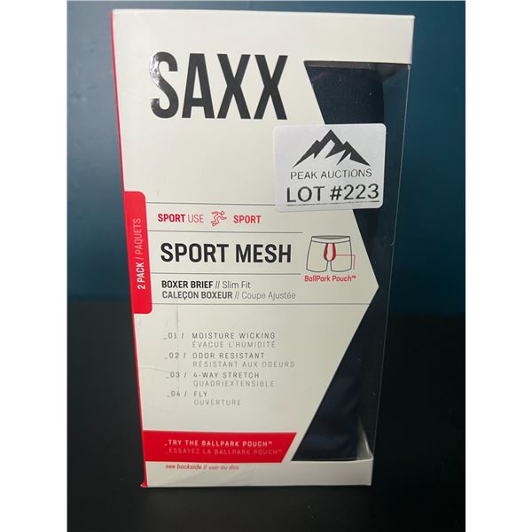 Lot of SAXX Sport Mesh Boxer Briefs for Men - 2 pack (Size Large)