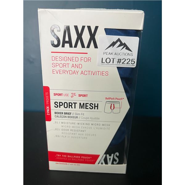 Lot of SAXX Sport Mesh Boxer Briefs for Men - 2 pack (Size Medium)