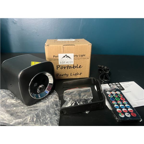 Lot of 1 Portable DJ Party/Stage LED Light  w/ Remote Control