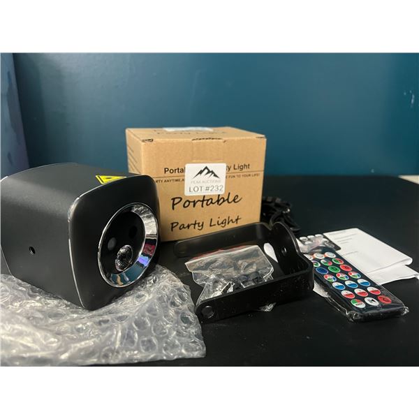 Lot of 1 Portable DJ Party/Stage LED Light  w/ Remote Control