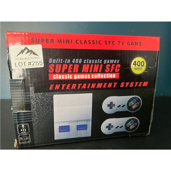 Lot of 1 Super Mini SFC Entertainment System - 400 Classic/Retro Games Built-In
