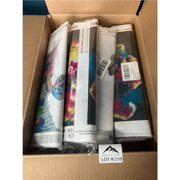 Lot of 11 Assorted Diamond Dots/Diamond Art Painting Sets