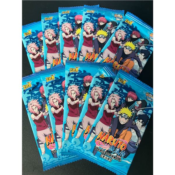 Lot of 10 Packs of Naruto Trading Cards
