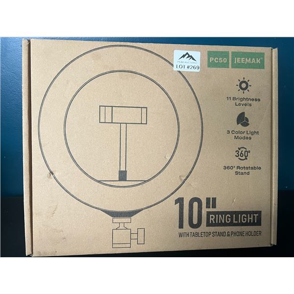 Lot of 1 10-Inch LED Ring Light