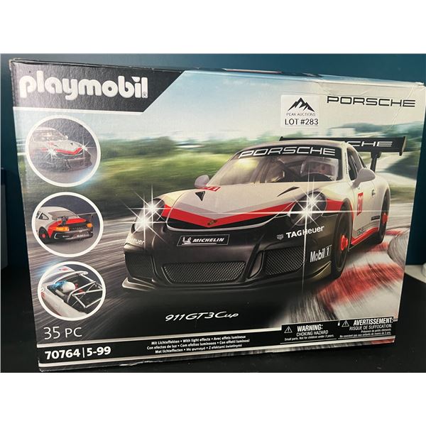 Lot of 1 Playmobil Porsche 35PC Model Car Toy Building Set