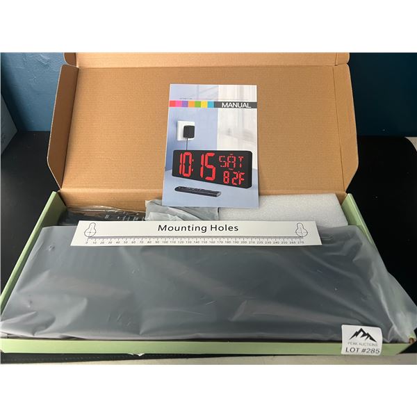 Lot of 1 Large Digital Wall Clock
