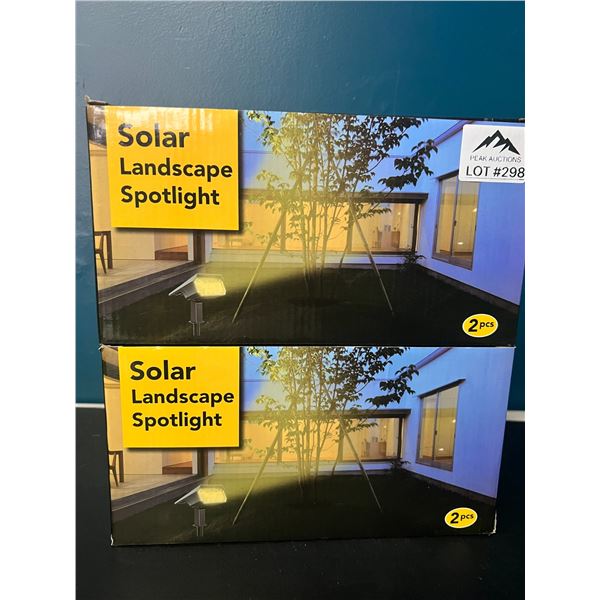 Lot of 2 Packs of Solar Landscape Spotlights (2 per box)