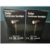 Image 2 : Lot of 2 Packs of Solar Landscape Spotlights (2 per box)