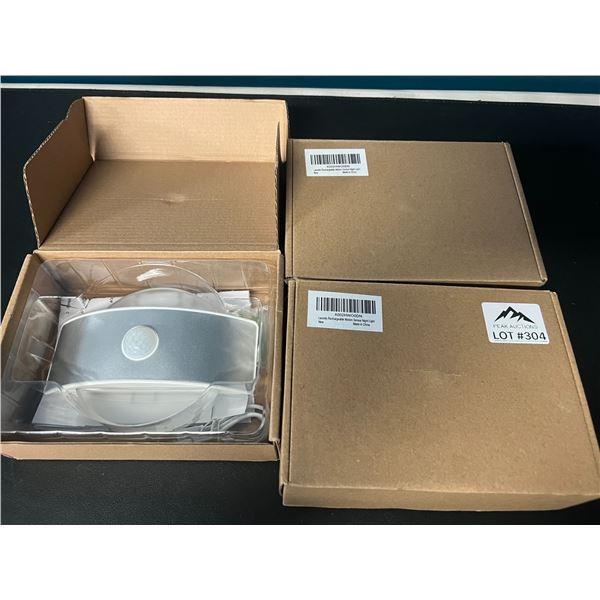 Lot of 3 Rechargeable Motion Sensor Night Lights