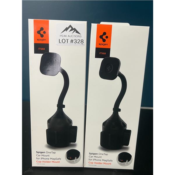 Lot of 2 Spigen OneTap MagSafe Cup Holder Phone Mounts