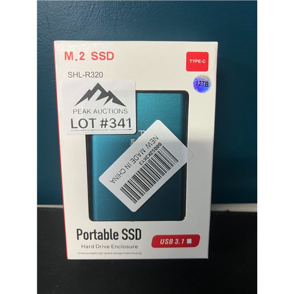 Lot of 1 Portable Hard Drive - 12TB - Blue